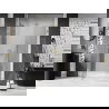 Mexen Lunar sprchové dvere výklopné ľavé 120 cm, transparentné, zlaté kartáčované - 834S-120-050-55-00-L