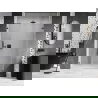 Mexen Lunar-B sprchové dvere otváracie pravé 140 cm, transparentné, gun metal - 832S-140-050-95-00-P