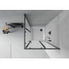 Mexen Rio štvorcová sprchová kabína 70 x 70 cm, inovať, čierna + závesný bidet Flat, biela- 860-070-070-70-30-4010B