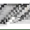 Mexen Lunar-B sprchové dvere otváracie pravé 140 cm, transparentné, brúsený nikel - 832S-140-050-97-00-P