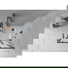 Mexen Rio štvorcová sprchová kabína 90 x 90 cm, inovať, čierna + závesný bidet Flat, biela- 860-090-090-70-30-4010B