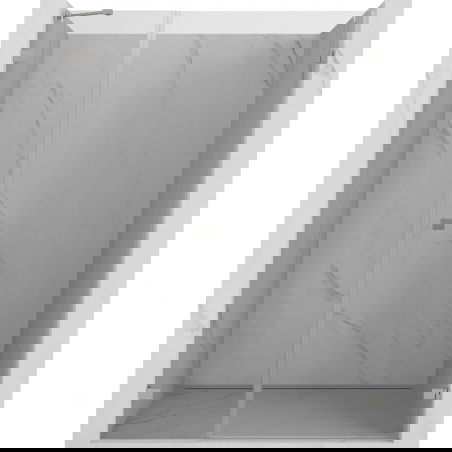 Mexen Lunar-B sprchové dvere otváracie pravé 140 cm, transparentné, brúsený nikel - 832S-140-050-97-00-P