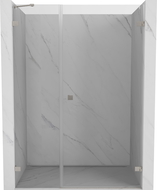 Mexen Lunar-B sprchové dvere otváracie pravé 140 cm, transparentné, brúsený nikel - 832S-140-050-97-00-P