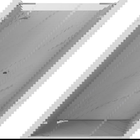 Mexen Lunar L sprchové dvere výklopné ľavé 145 cm, transparentné, chróm - 834SL-145-050-01-00-L