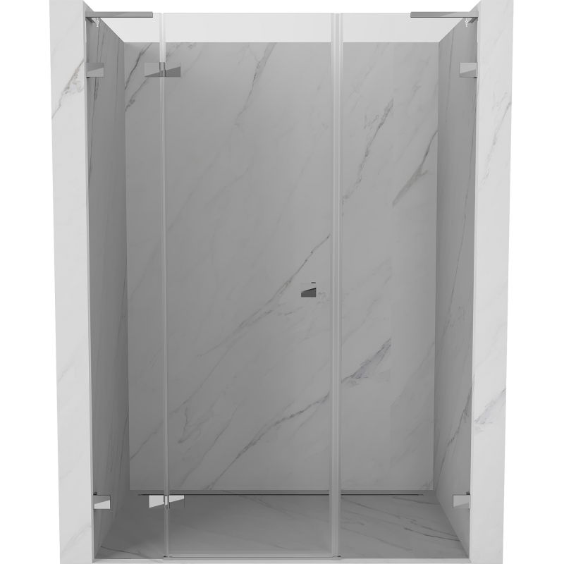 Mexen Lunar L sprchové dvere otváracie ľavé 155 cm, transparentné, chróm - 834SL-155-050-01-00-L