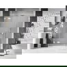 Mexen Lunar L sprchové dvere otváravé ľavé 120 cm, transparent, biele - 834SL-120-050-20-00-L