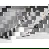 Mexen Lunar-F L sprchové dvere skladacie pravé 125 cm, priehľadné, brúsený nikel - 836SL-125-050-97-00-P