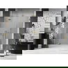 Mexen Lunar L sprchové dvere výklopné ľavé 120 cm, transparentné, zlaté - 834SL-120-050-50-00-L