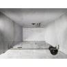 Mexen Lunar L sprchové dvere výklopné ľavé 130 cm, transparentné, zlaté - 834SL-130-050-50-00-L