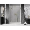 Mexen Lunar sprchové dvere otočné ľavé 135 cm, transparentné, zlaté kartáčované - 834S-135-050-55-00-L