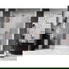 Mexen Lunar sprchové dvere výklopné ľavé 130 cm, transparentné, ružové zlato - 834S-130-050-60-00-L