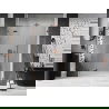 Mexen Lunar sprchové dvere výklopné ľavé 145 cm, transparentné, ružové zlato - 834S-145-050-60-00-L