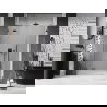 Mexen Lunar sprchové dvere otočné ľavé 140 cm, priehľadné, brúsená gun gray - 834S-140-050-66-00-L