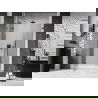 Mexen Lunar sprchové dvere otváravé ľavé 150 cm, transparentné, brúsená gun gray - 834S-150-050-66-00-L