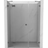 Mexen Lunar sprchové dvere výklopné ľavé 120 cm, transparentné, gun metal - 834S-120-050-95-00-L