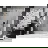 Mexen Lunar sprchové dvere výklopné ľavé 120 cm, transparentné, gun metal - 834S-120-050-95-00-L