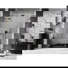 Mexen Lunar sprchové dvere ľavé otváracie 125 cm, transparentné, gun metal - 834S-125-050-95-00-L