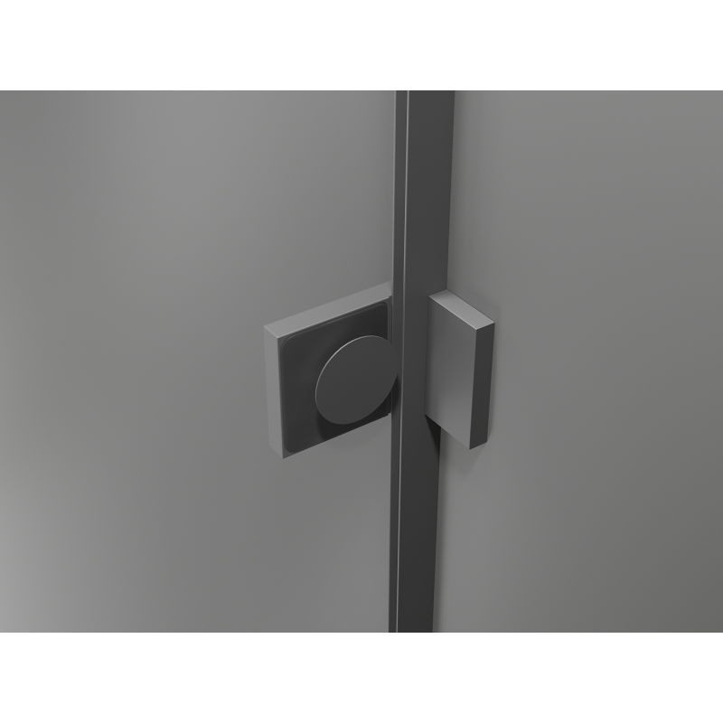 Mexen Lunar sprchové dvere otočné ľavé 145 cm, transparentné, gun metal - 834S-145-050-95-00-L