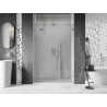Mexen Lunar sprchové dvere ľavé 125 cm, transparentné, brúsený nikel - 834S-125-050-97-00-L