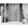 Mexen Lunar ľavé sprchové dvere 135 cm, transparentné, brúsený nikel - 834S-135-050-97-00-L