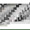 Mexen Lunar sprchové dvere ľavé 135 cm, transparentné, brúsený nikel - 834S-135-050-97-00-L