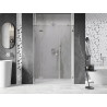 Mexen Lunar ľavé sprchové dvere 135 cm, transparentné, brúsený nikel - 834S-135-050-97-00-L