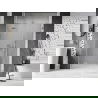 Mexen Lunar sprchové dvere ľavé 135 cm, transparentné, brúsený nikel - 834S-135-050-97-00-L