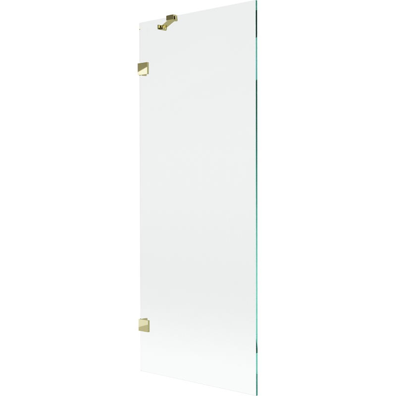 Mexen Lunar sprchová zástena jednokrídlová 70 x 150 cm, priehľadná, zlatá - 897-070-000-50-00