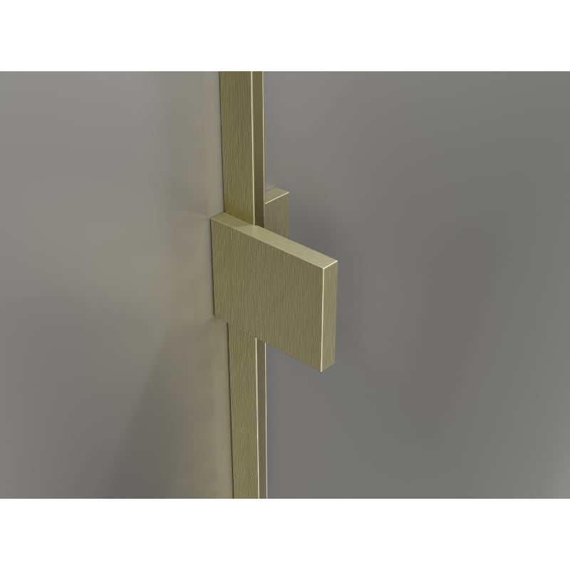 Mexen Lunar vanová zástena 1-dverová 70 x 150 cm, transparentná, zlatá kartáčovaná - 897-070-000-55-00