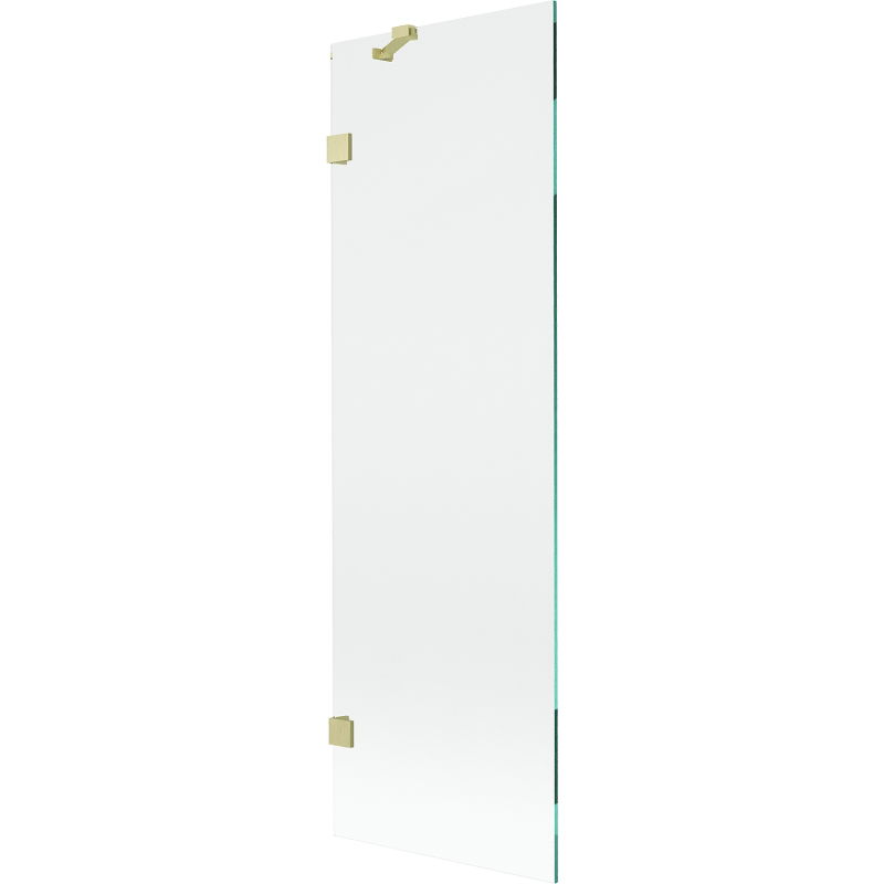 Mexen Lunar sprchový záves 1-krídlový 60 x 150 cm, transparentný, zlatý brúsený - 897-060-000-55-00