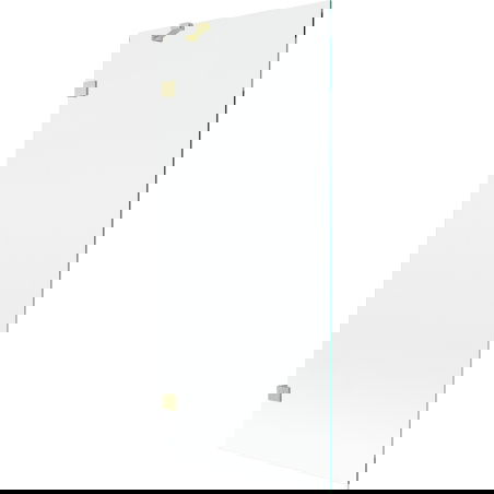 Mexen Lunar vanička na vaňu 1-krídlová 80 x 150 cm, transparentná, zlatá kartáčovaná - 897-080-000-55-00