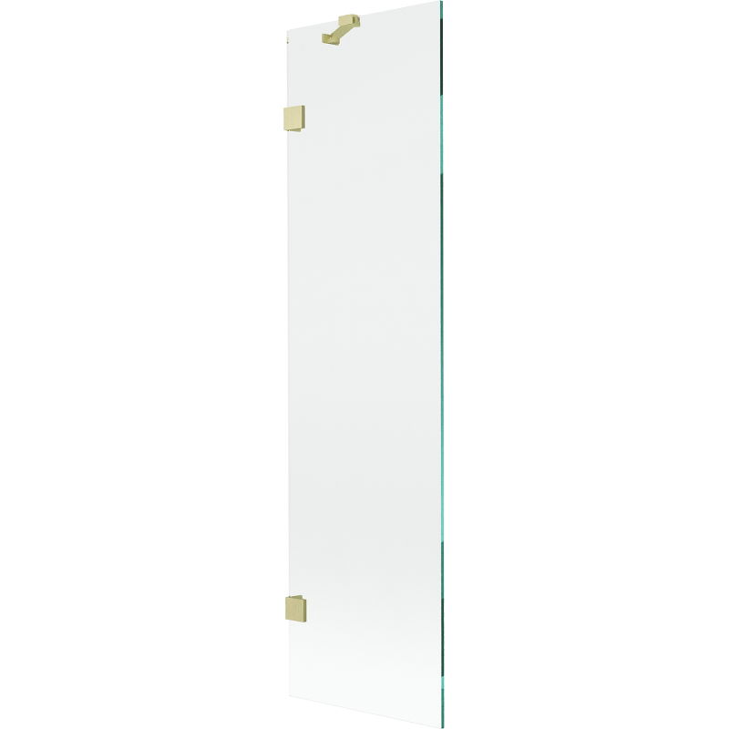 Mexen Lunar sprchová zástena 1-krídlová 50 x 150 cm, transparentná, zlatá kartáčovaná - 897-050-000-55-00