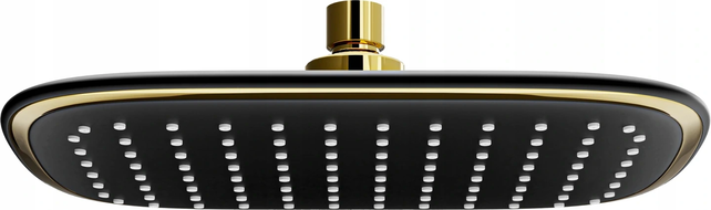 Mexen D-49 sprchová hlavica 25x19 cm, čierna/zlatá - 79749-75