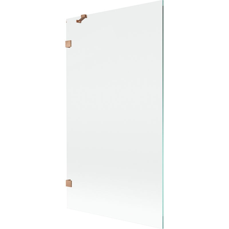 Mexen Lunar sprchová zástena 1-krídlová 100 x 150 cm, transparentná, brúsená meď - 897-100-000-65-00