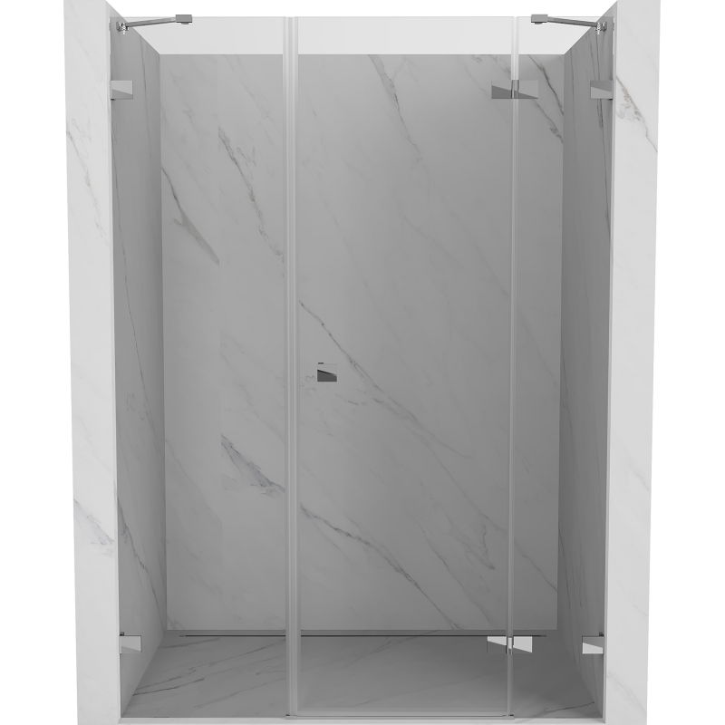 Mexen Lunar sprchové dvere otočné pravé 155 cm, transparentné, chróm - 834S-155-050-01-00-P