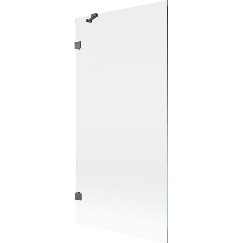 Mexen Lunar sprchová zástena 1-krídlová 90 x 150 cm, transparentná, kartáčovaná pištoľová šedá - 897-090-000-66-00
