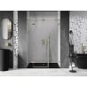 Mexen Lunar L sprchové dvere otváracie ľavé 155 cm, transparentné, zlaté kartáčované - 834SL-155-050-55-00-L