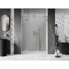 Mexen Lunar L sprchové dvere otváracie ľavé 155 cm, transparentné, zlaté kartáčované - 834SL-155-050-55-00-L