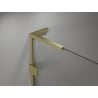 Mexen Lunar L sprchové dvere otváracie ľavé 155 cm, transparentné, zlaté kartáčované - 834SL-155-050-55-00-L