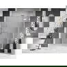 Mexen Lunar sprchové dvere pravé 140 cm, priehľadné, biele - 834S-140-050-20-00-P