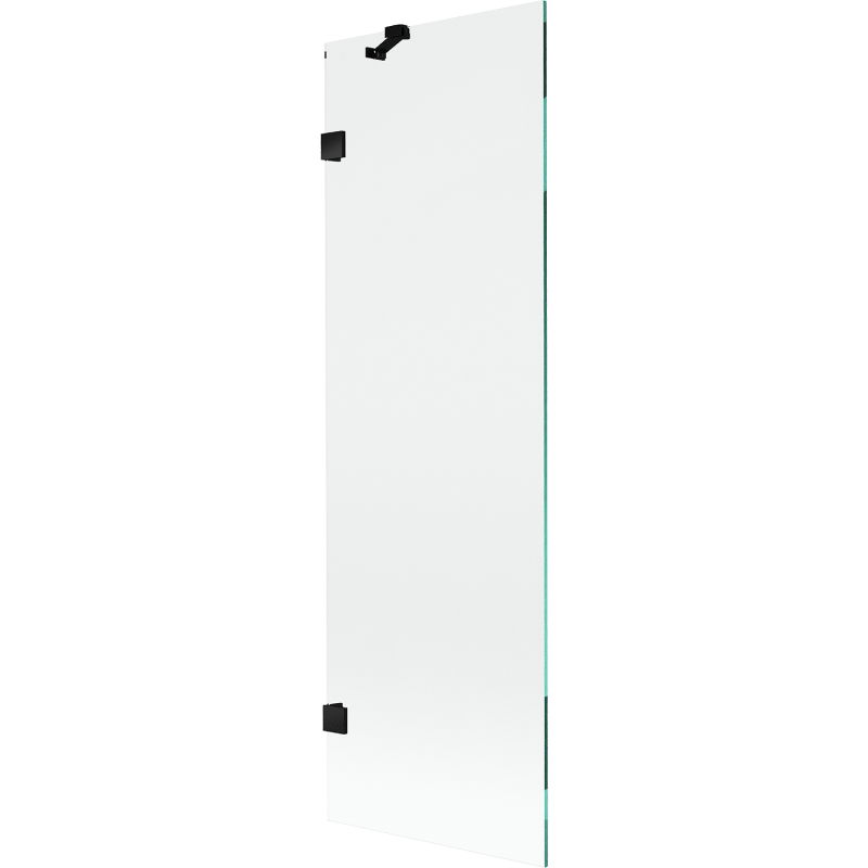 Mexen Lunar sprchová záves 1-krídlový 60 x 150 cm, transparentný, čierny - 897-060-000-70-00