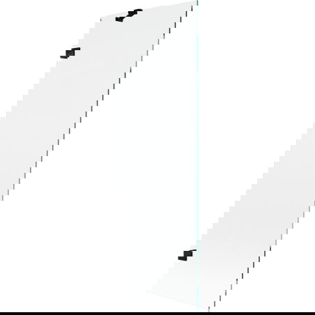 Mexen Lunar sprchová záves 1-krídlový 60 x 150 cm, transparentný, čierny - 897-060-000-70-00