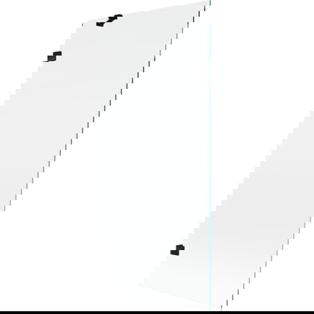 Mexen Lunar sprchová zásten 1-krídlová 80 x 150 cm, transparentná, čierna - 897-080-000-70-00