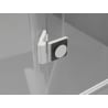 Mexen Lunar sprchové dvere otváracie pravé 155 cm, transparentné, biele - 834S-155-050-20-00-P