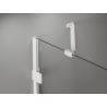 Mexen Lunar sprchové dvere otváracie pravé 155 cm, transparentné, biele - 834S-155-050-20-00-P