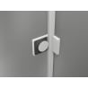 Mexen Lunar sprchové dvere otváracie pravé 155 cm, transparentné, biele - 834S-155-050-20-00-P