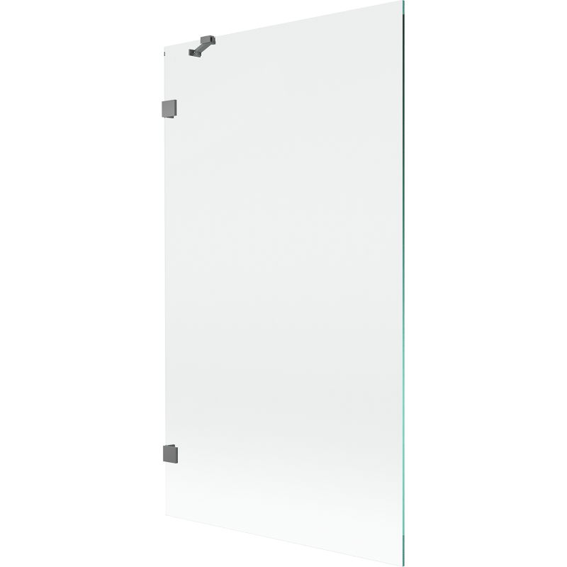 Mexen Lunar vaňový záves s 1 krídlom 100 x 150 cm, transparentný, gun metal - 897-100-000-95-00