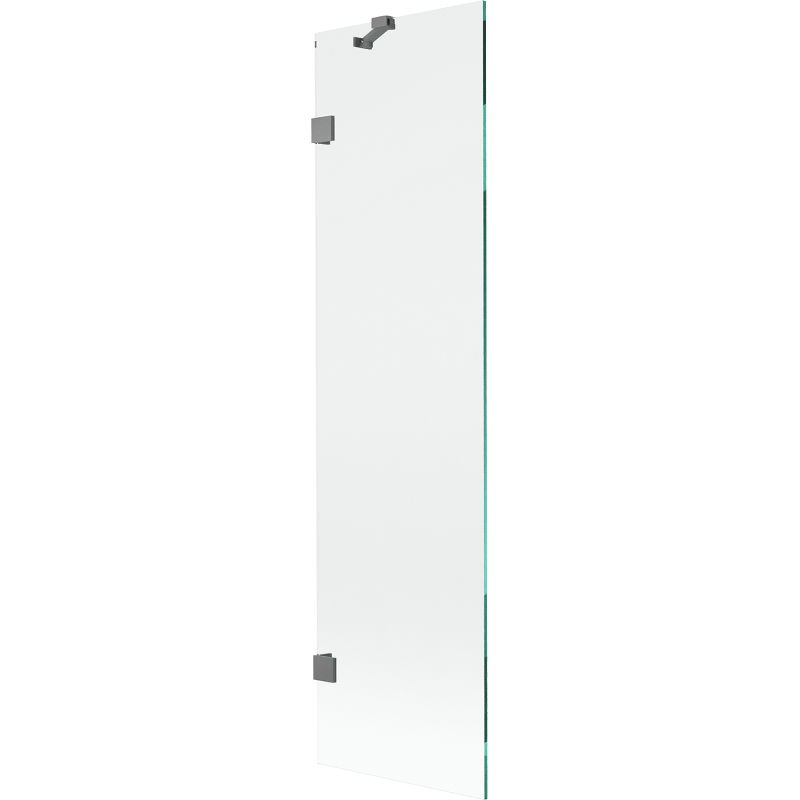 Mexen Lunar sprchovací záves 1-krídlový 50 x 150 cm, transparentný, pištoľová oceľ - 897-050-000-95-00