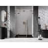 Mexen Lunar L sprchové dvere výklopné ľavé 145 cm, transparentné, ružové zlato - 834SL-145-050-60-00-L