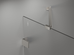 Mexen Lunar sprchová zástena 1-krídlová 90 x 150 cm, transparentná, brúsený nikel - 897-090-000-97-00